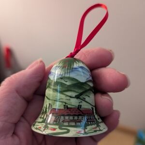 Hand Crafted Signed Bell Ornament Grove Park Inn Asheville NC